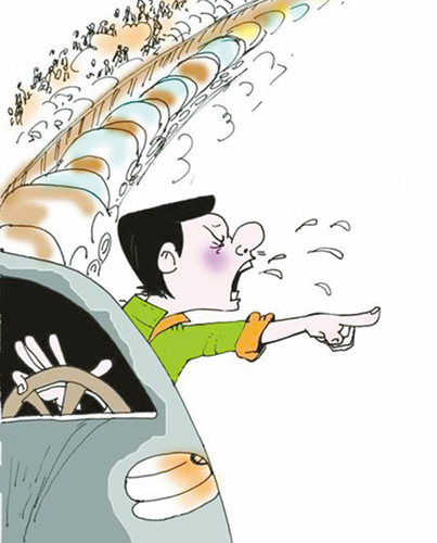 hold住自己的坏脾气 “路怒症”易出事故