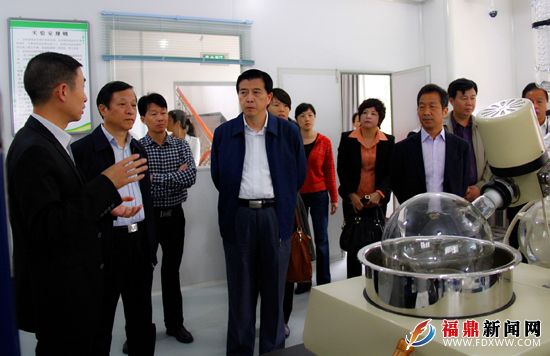 代表们实地察看企业技术开发研究室，并听取汇报。.JPG