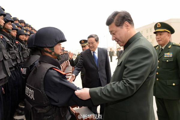 习近平勉励武警特勤官兵：为祖国和人民再立新功