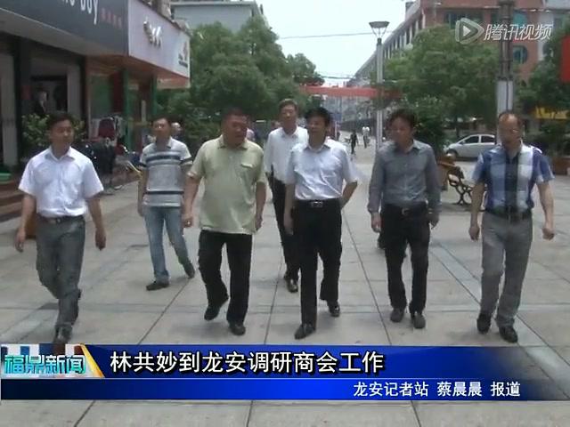 林共妙到龙安调研商会工作