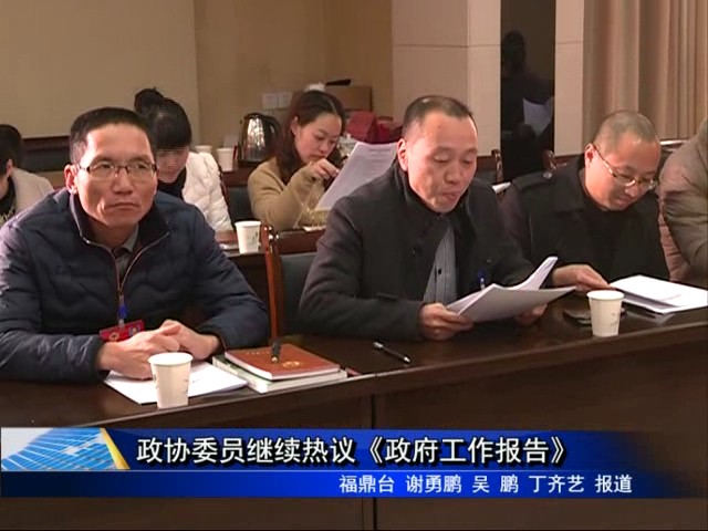 政协委员讨论《政府工作报告》