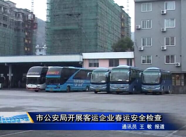 市公安局开展客运企业春运安全检查