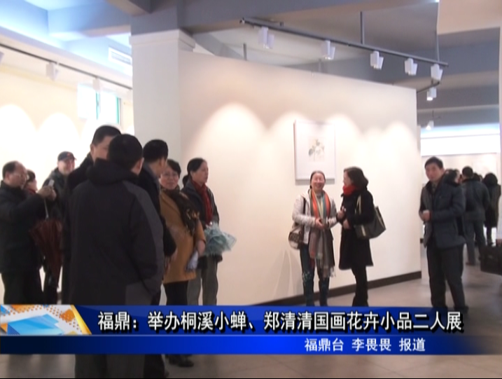 福鼎：举办桐溪小蝉、郑清清国画花卉小品二人展