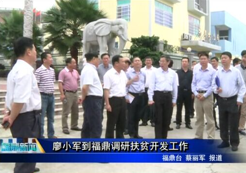 廖小军到福鼎调研扶贫开发工作