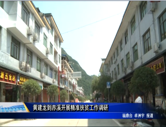 黄建龙到赤溪开展精准扶贫工作调研