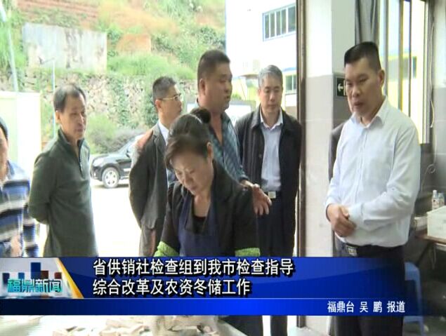 省供销社检查组到我市检查指导综合改革及农资冬储工作