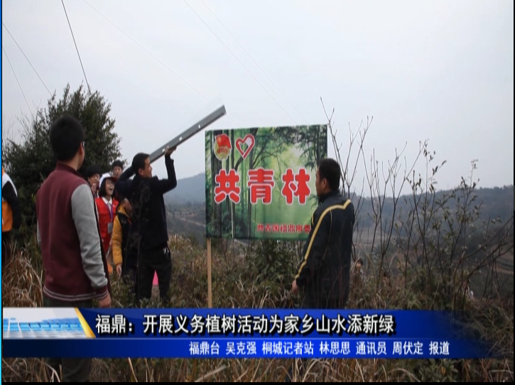 福鼎：开展义务植树活动为家乡山水添新绿