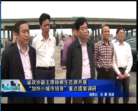 省政协副主席杨根生莅鼎开展 “加快小城市培育”重点提案调研