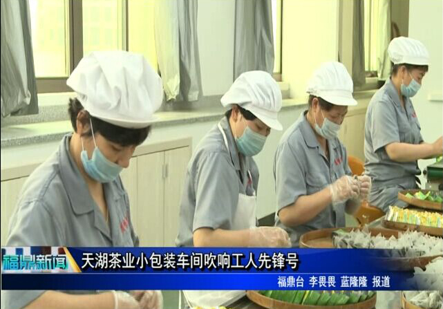 天湖茶业小包装车间吹响工人先锋号