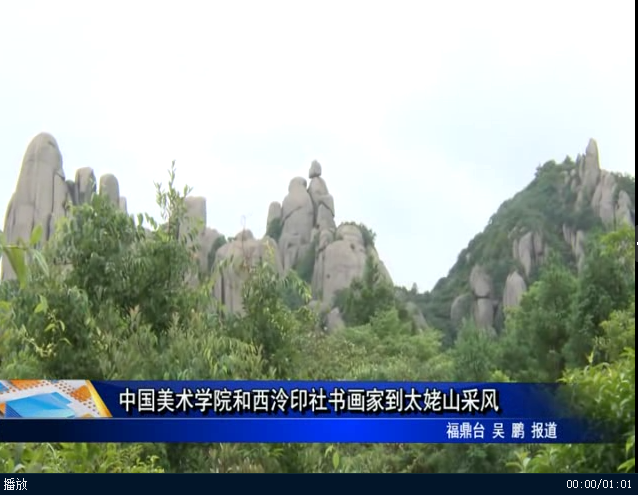 中国美术学院和西泠印社书画家到太姥山采风