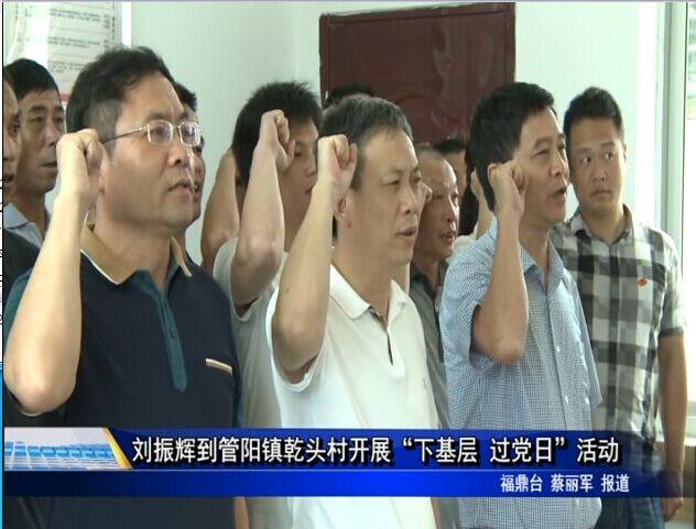 刘振辉到管阳镇乾头村开展“下基层 过党日”活动