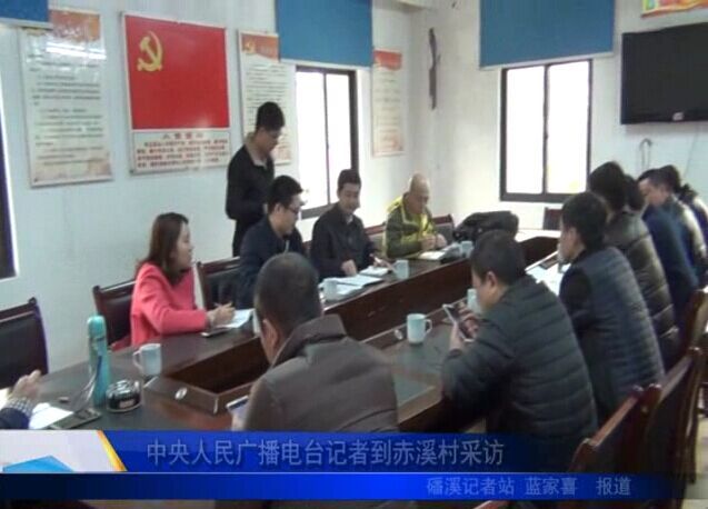 中央人民广播电台记者到赤溪村采访