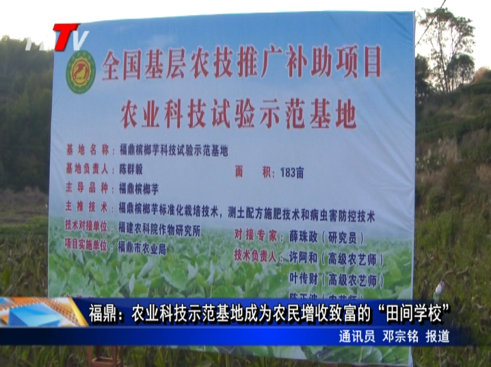 福鼎：农业科技示范基地成为农民增收致富的“田间学校”