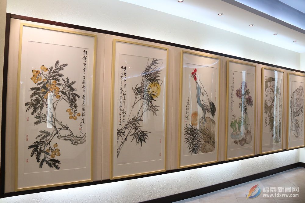 “前进之门”迎春书画展开幕 展览至元宵节