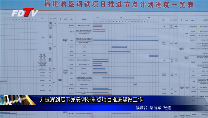 刘振辉到店下龙安调研重点项目推进建设工作