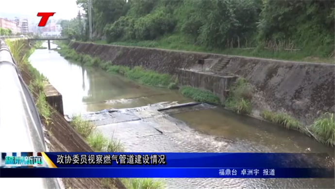 政协委员视察燃气管道建设情况