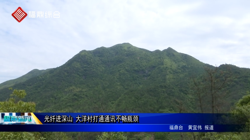 光纤进深山 大洋村打通通讯不畅瓶颈