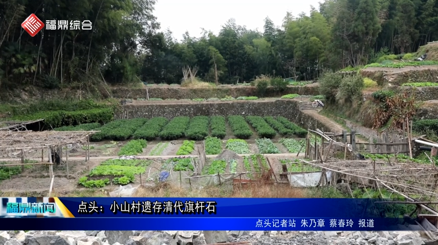 点头：小山村遗存清代旗杆石