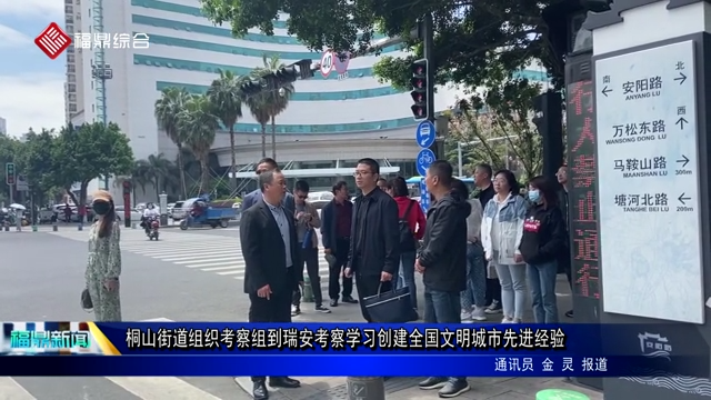 桐山街道组织考察组到瑞安考察学习创建全国文明城市先进经验