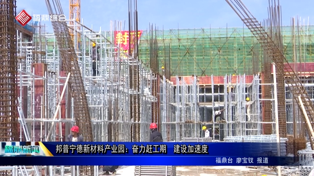 邦普宁德新材料产业园：奋力赶工期  建设加速度