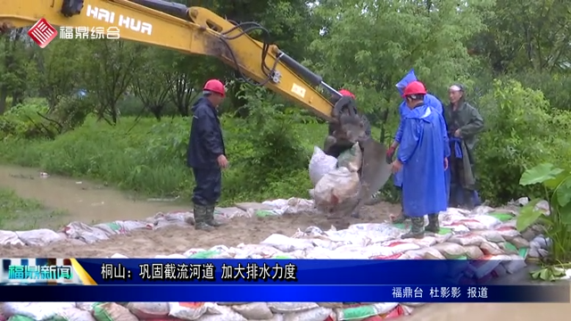 桐山：巩固截流河道 加大排水力度