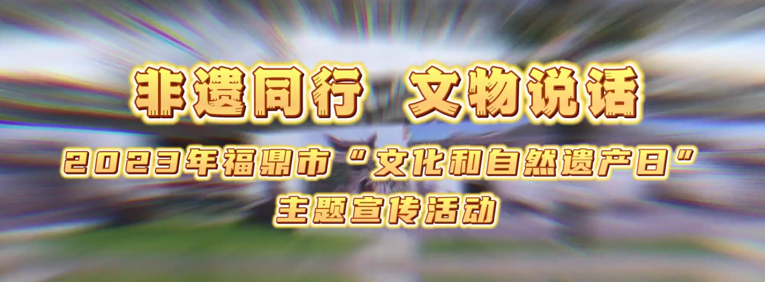 非遗同行·文物说话，2023年福鼎市“文化和自然遗产日”主题宣传活动