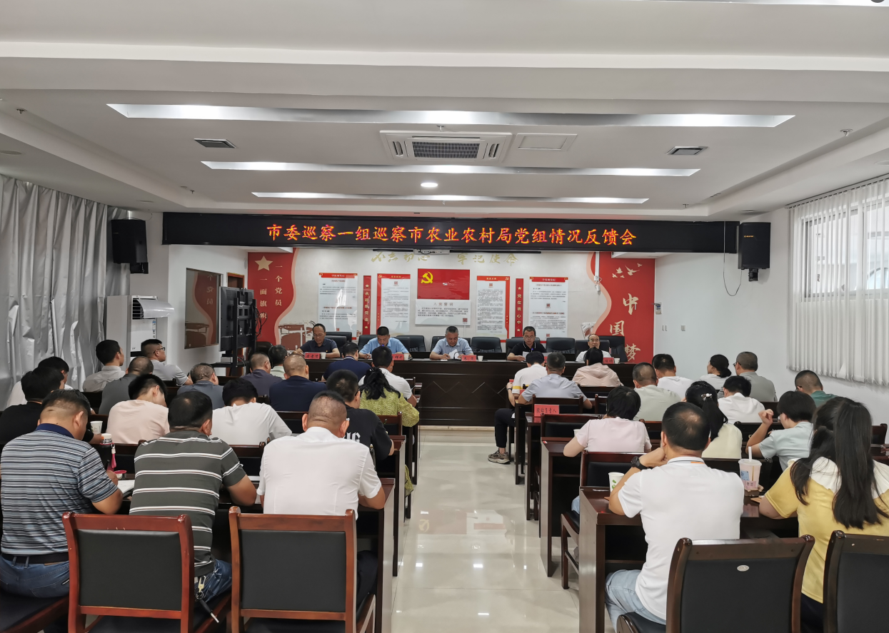 市委巡察一组向市农业农村局党组反馈巡察情况