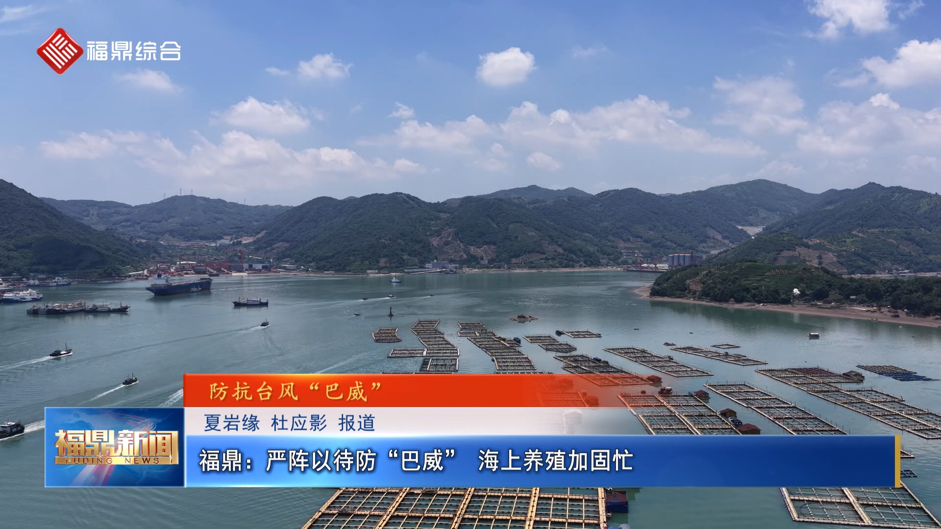 福鼎：严阵以待防“巴威” 海上养殖加固忙