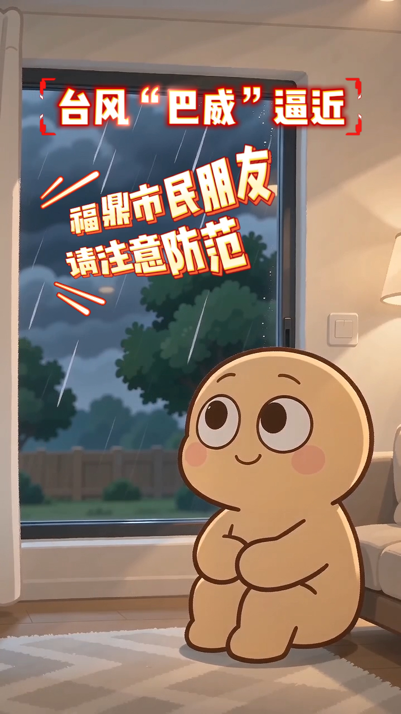 第9号台风“巴威”逼近，福鼎市民朋友请注意防范