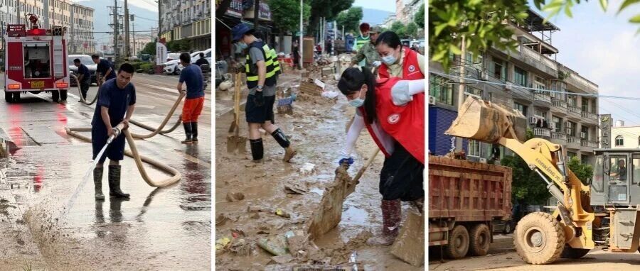 【众志成城 重建家园】众志成城清淤障，龙安街道打响修复家园攻坚战